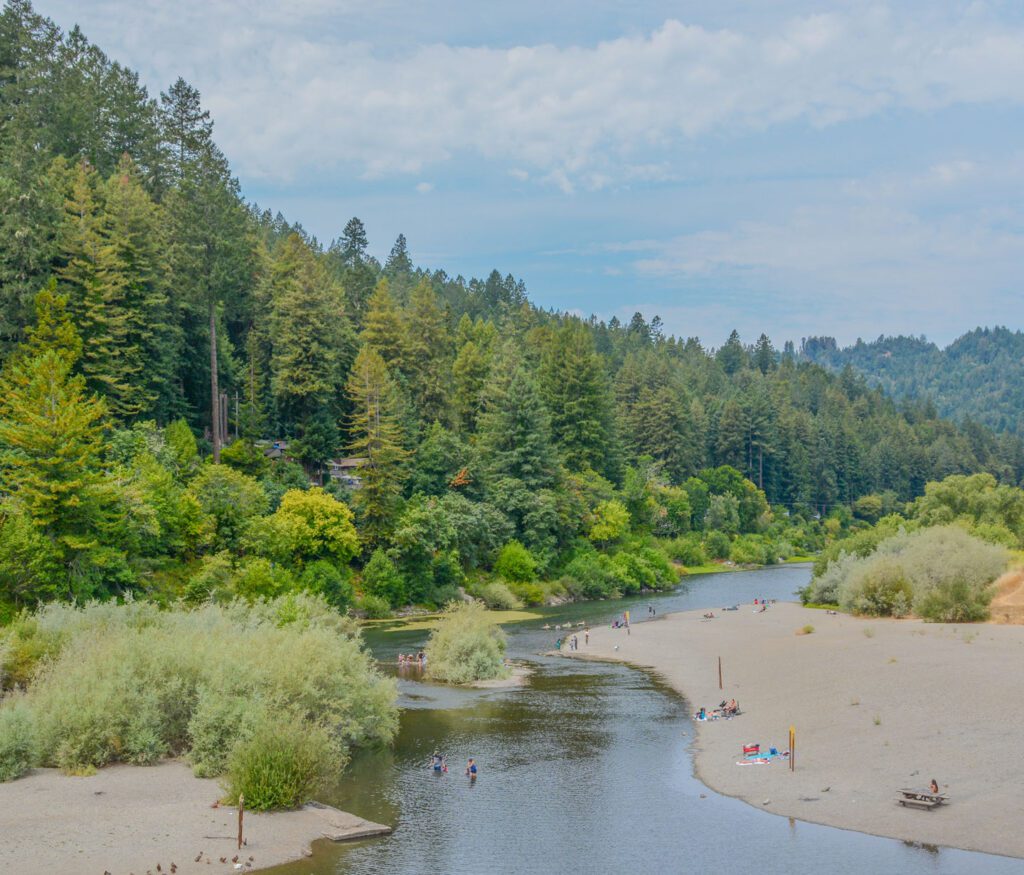 Monte Rio Beach along the Russian River