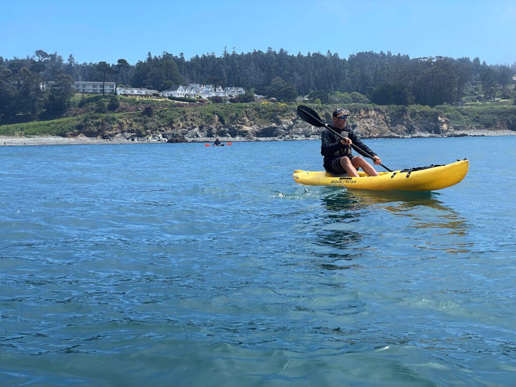 One of the tour guides with Kayak Mendocino