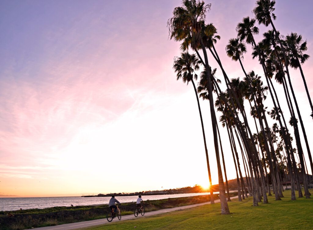 Cabrillo Bike Path at Sunset