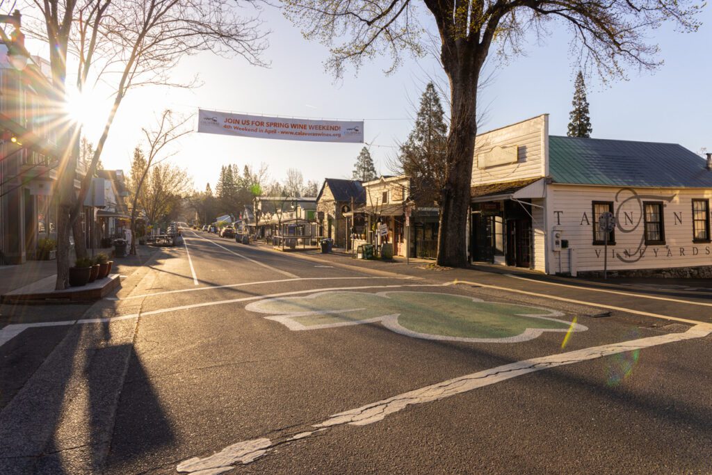 Downtown Murphys at sunrise