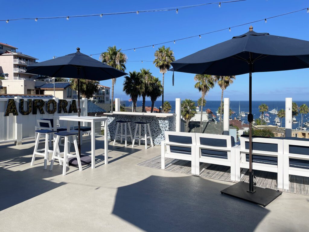 Rooftop deck overlooking Avalon Bay