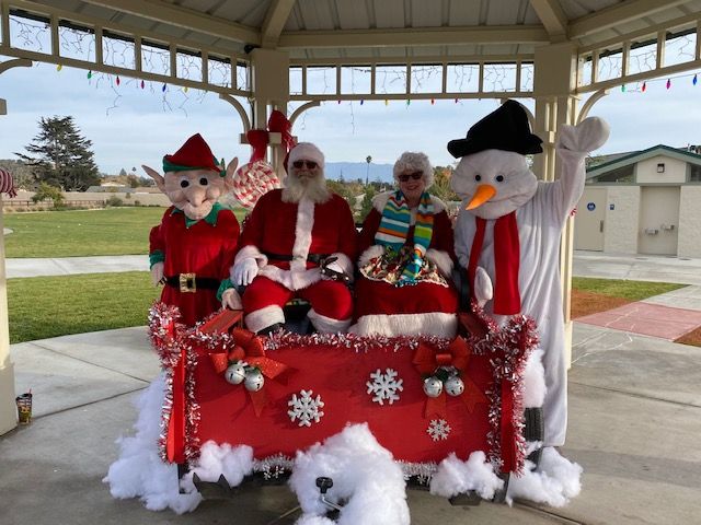 Santa and Mrs. Clause at Winterfest in Buellton