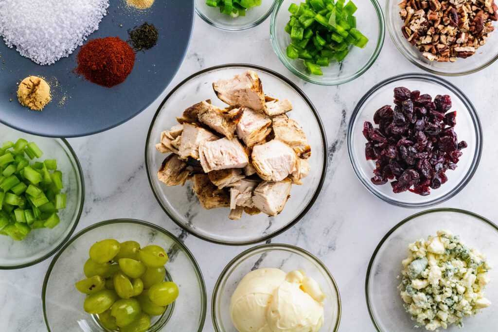 Ingredients for 1906 Lodge’s Orange Avenue Chicken Salad