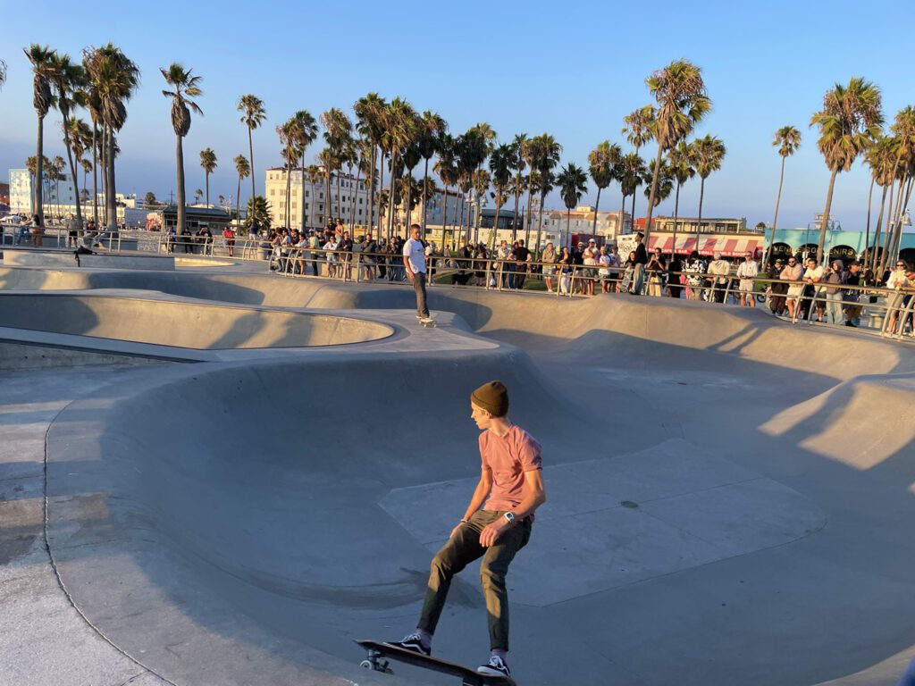 Skate park at Venice Beach