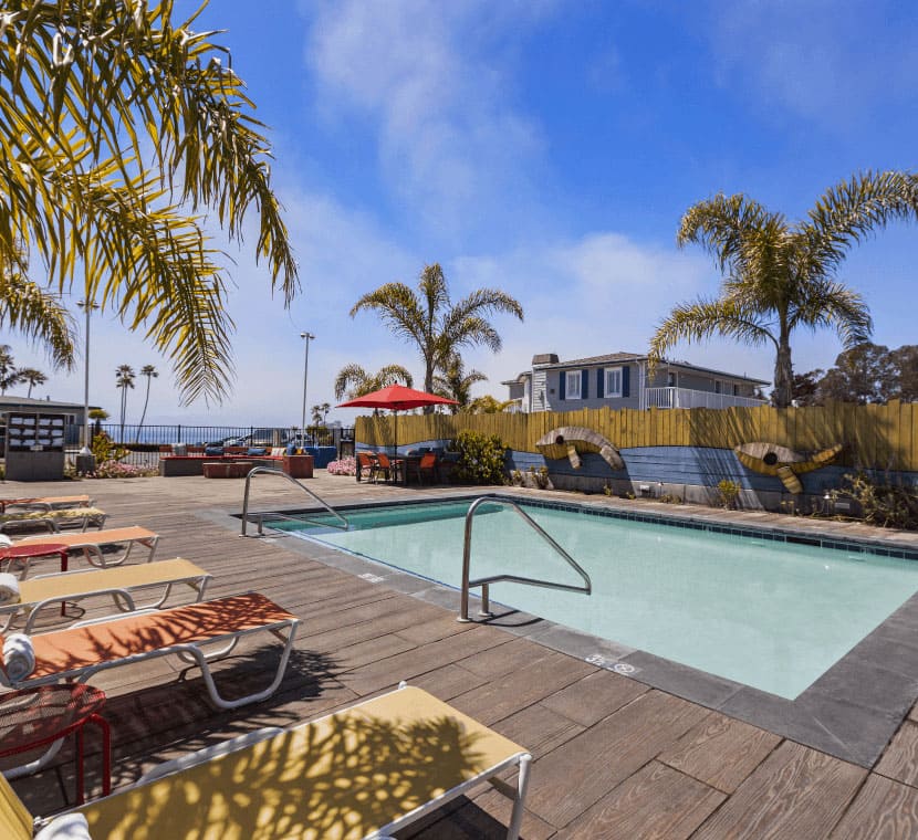 Outdoor Pool at Beach Street Inn & Suites