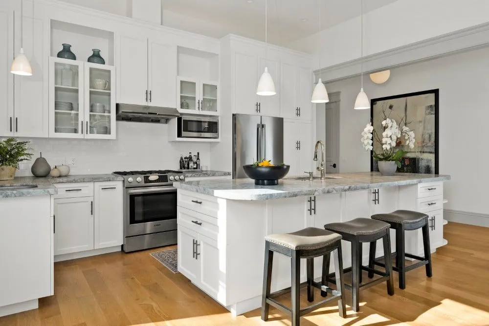 The chef's kitchen in the main house at The Atlas