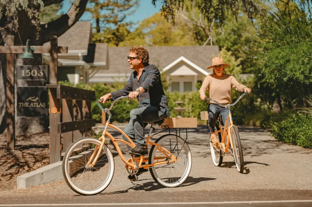 Complimentary cruiser bikes at The Atlas