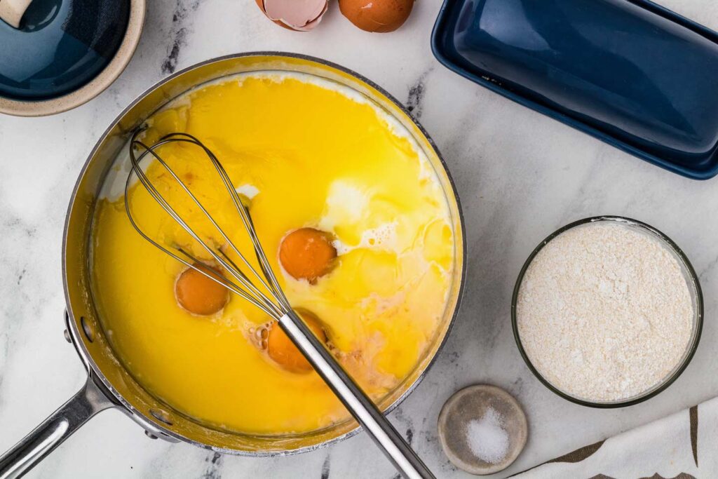 Cooking the custard